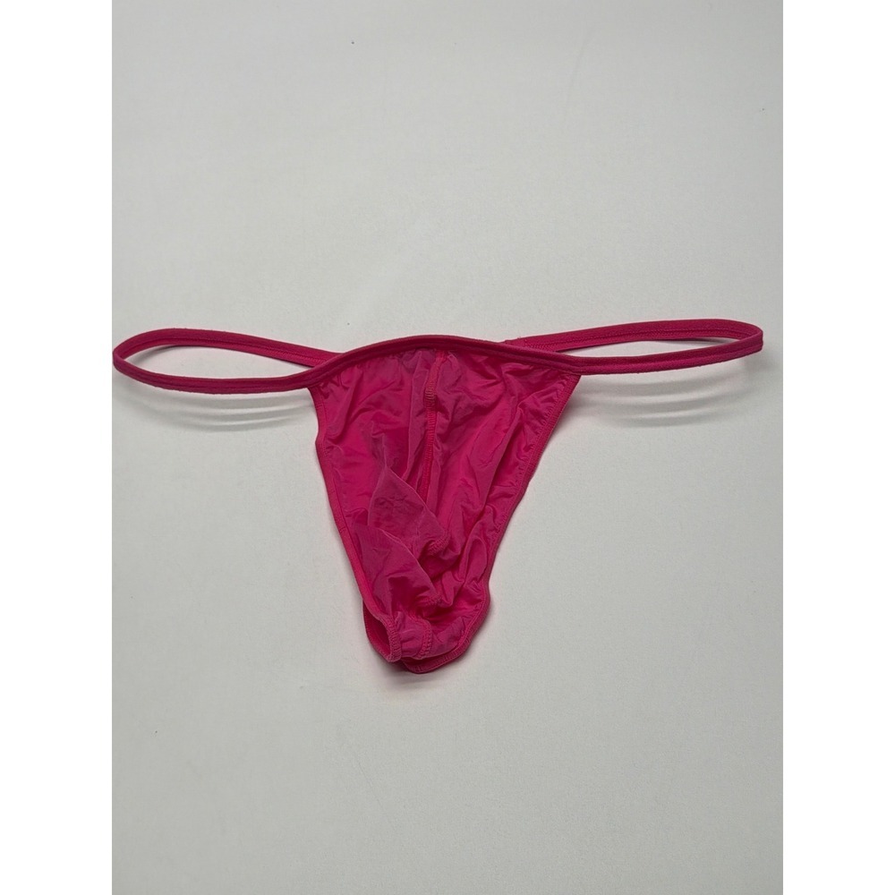 HOM Mens Thong Underwear Hot Pink String Briefs Minimalist Sexy‎ Lingerie Small